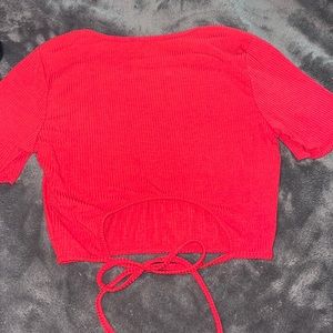 Red Crop Top